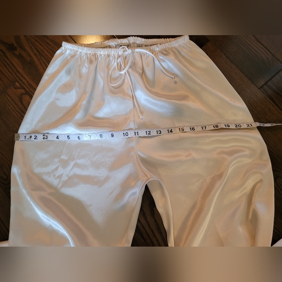Satiny Cream Colour PJ Pants - Picture 6 of 9